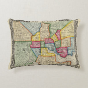 Plan Of Baltimore Decorative Cushion