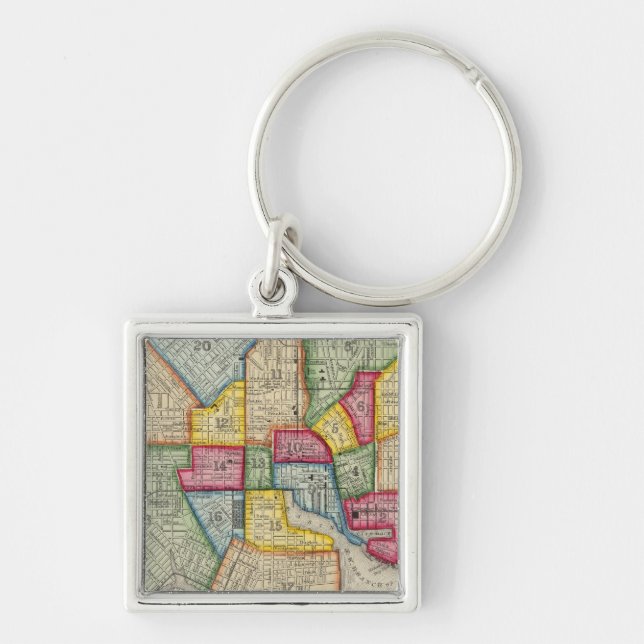 Plan Of Baltimore Key Ring (Front)