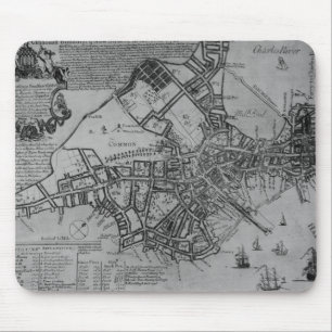 Plan of Boston, New England, 1739 Mouse Pad