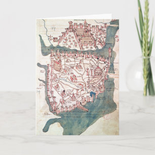 Plan of Constantinople Holiday Card