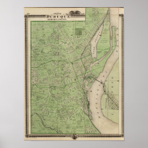 Plan of Dubuque, Dubuque County, State of Iowa Poster