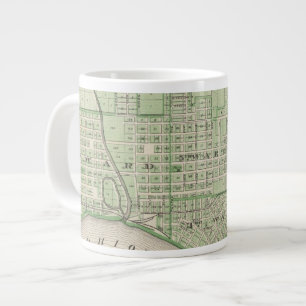 Plan of Evansville, Vanderburgh Co Large Coffee Mug
