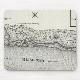 Plan Of Fort Baton Rouge Mouse Pad