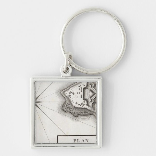 Plan of Fort Niagara Key Ring (Front)