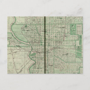 Plan of Indianapolis Postcard