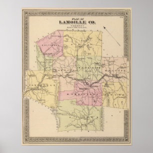 Plan of Lamoille Company in Vermont Poster