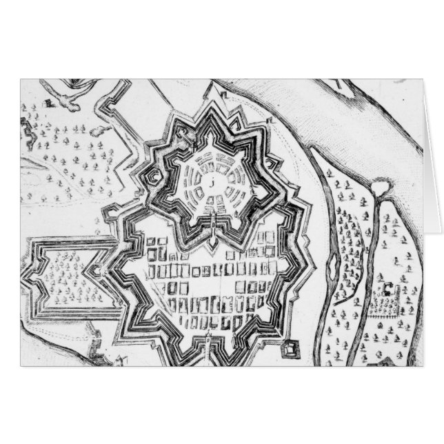 Plan of Mannheim, Germany 1690 (Front Horizontal)