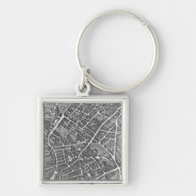 Plan of Paris Key Ring (Front)