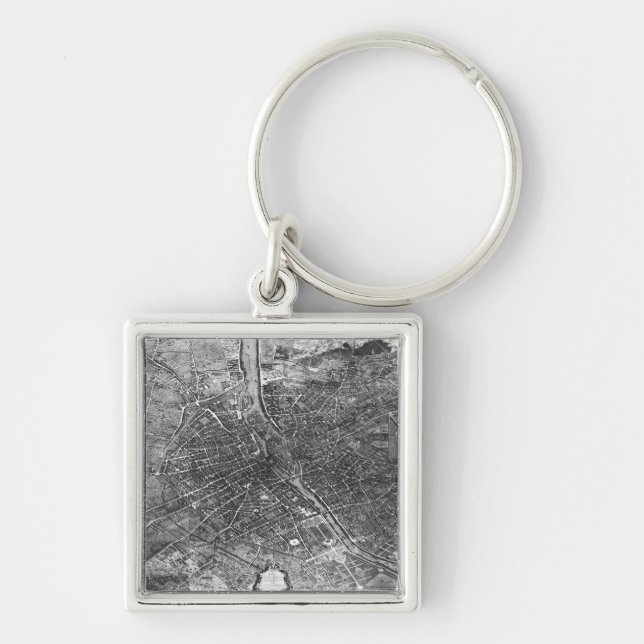 Plan of Paris, known as the 'Plan de Turgot' Key Ring (Front)