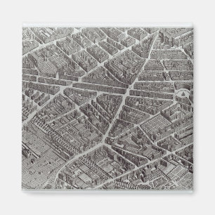 Plan of Paris, known as the 'Plan de Turgot' Magnet