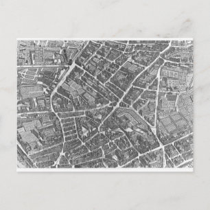 Plan of Paris Postcard