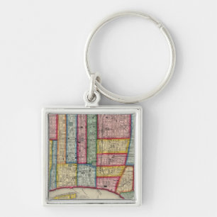 Plan Of Philadelphia Key Ring