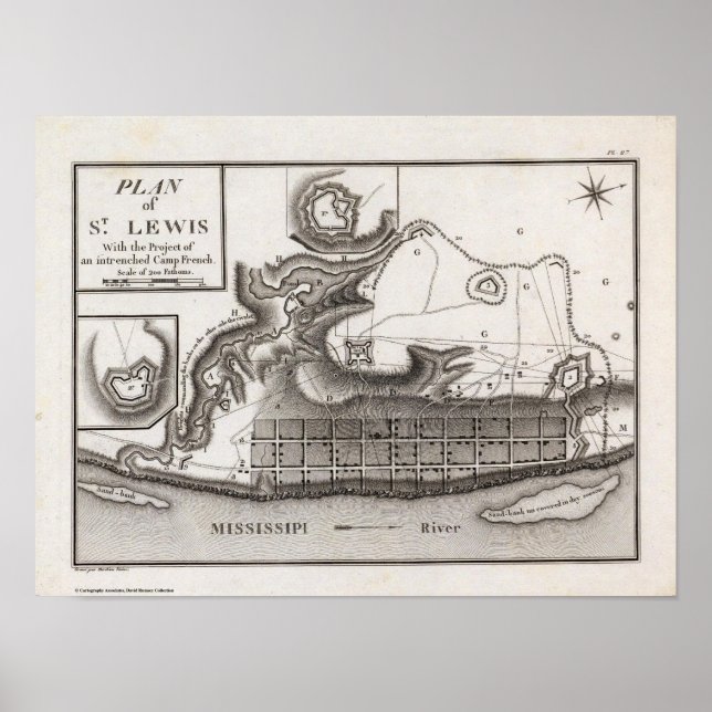 Plan of St Lewis Poster (Front)