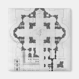 Plan of St. Peter's Basilica Magnet