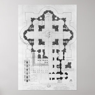 Plan of St. Peter's Basilica Poster
