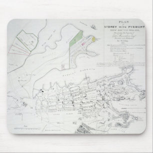 Plan of Sydney with Pyrmont, New South Wales, the Mouse Pad