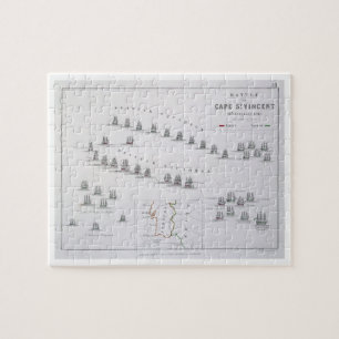 Plan of the Battle of Cape St. Vincent, 14th Febru Jigsaw Puzzle