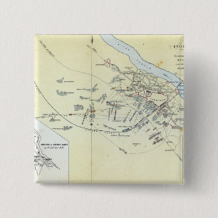 Plan of the Battle of Cawnpoor 15 Cm Square Badge