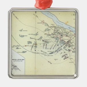 Plan of the Battle of Cawnpoor Metal Tree Decoration