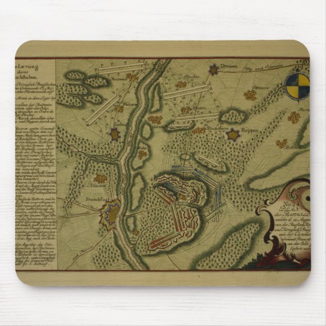Plan of the Battle of Kunersdorf Mouse Pad (Front)