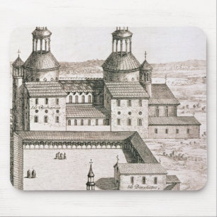 Plan of the Benedictine Abbey of Saint-Riquier Mouse Pad