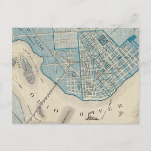 Plan of the City of Jeffersonville and vicinity Postcard