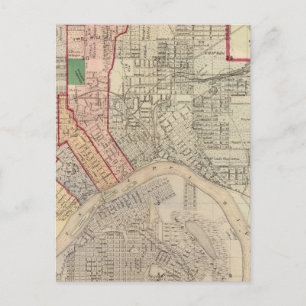 Plan of the City of St. Paul and Vicinity Postcard