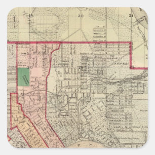 Plan of the City of St. Paul and Vicinity Square Sticker