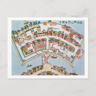 Plan of the Dutch Factory in the Island of Desima Postcard