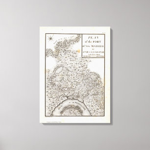 Plan of the Fort of New Madrid Canvas Print