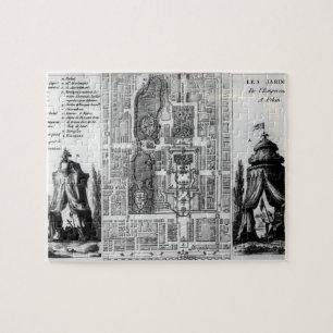 Plan of the Gardens of the Emperor of Peking, from Jigsaw Puzzle
