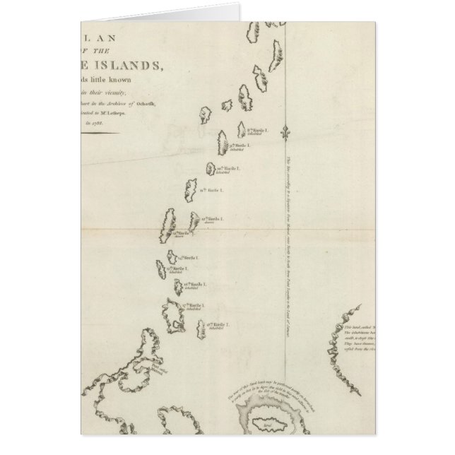 Plan of the Kurile Islands (Front)