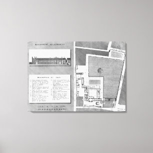 Plan of the Maternite Port-Royal Canvas Print