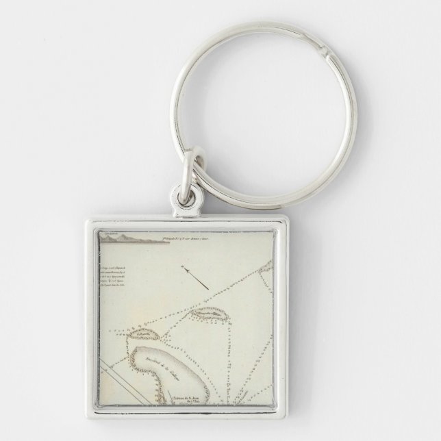 Plan of the Port of Veracruz Key Ring (Front)