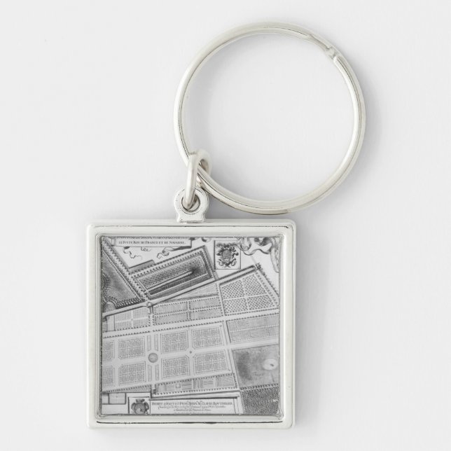 Plan of the Royal Garden Key Ring (Front)