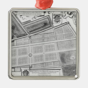 Plan of the Royal Garden Metal Tree Decoration