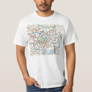 Plan of the subway of TOKYO T-Shirt