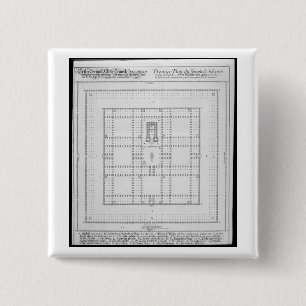 Plan of the Temple of Solomon, Jerusalem, from 'En 15 Cm Square Badge