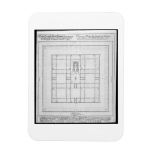 Plan of the Temple of Solomon, Jerusalem, from 'En Magnet