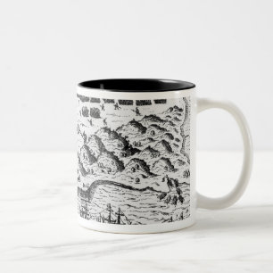Plan Showing how Francis Drake  Stormed Two-Tone Coffee Mug