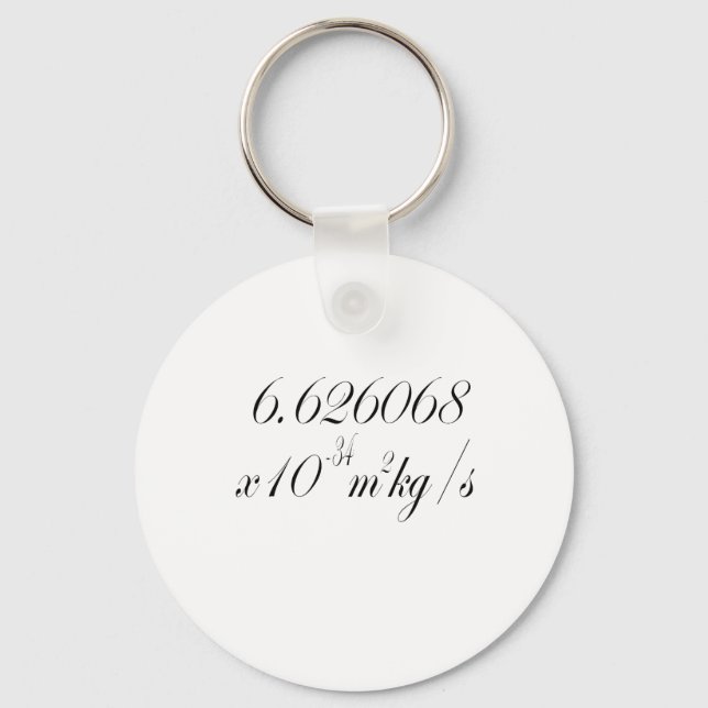Planck constant key ring (Front)