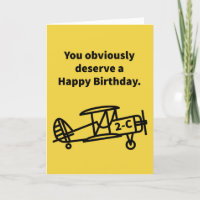 Plane 2-C Happy Birthday