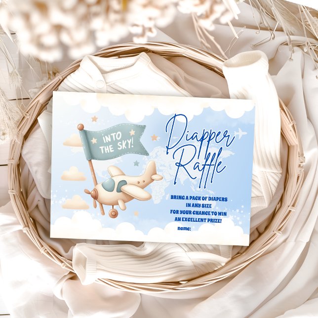 Plane Adventure Awaits  Diapper Raffle Enclosure Card (Creator Uploaded)