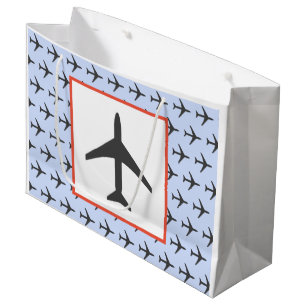 Plane Aeroplane Aviation Fly Pilot Large Gift Bag
