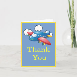 Plane Birthday Thank You Card
