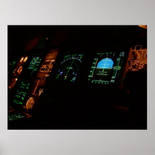 Plane Cockpit Poster