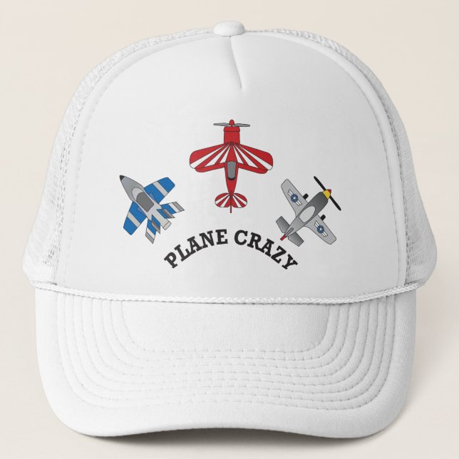 Plane Crazy Trucker Hat (Front)