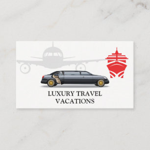 Plane, Cruise Line, Limo Business Card