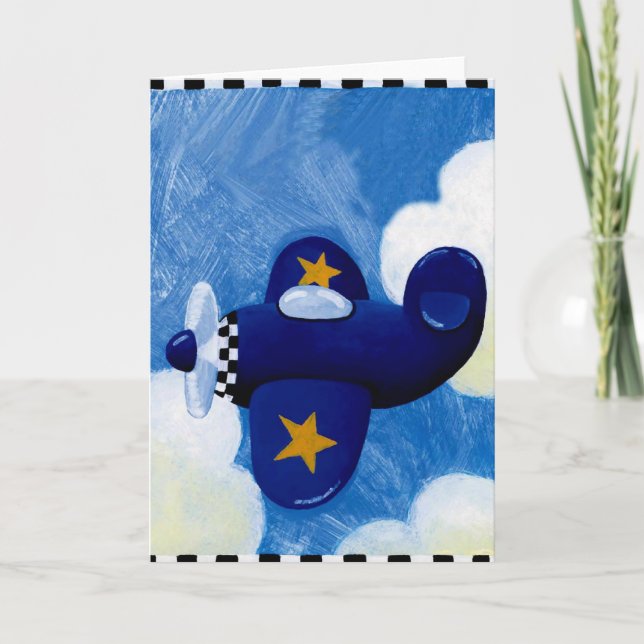 plane flying card (Front)