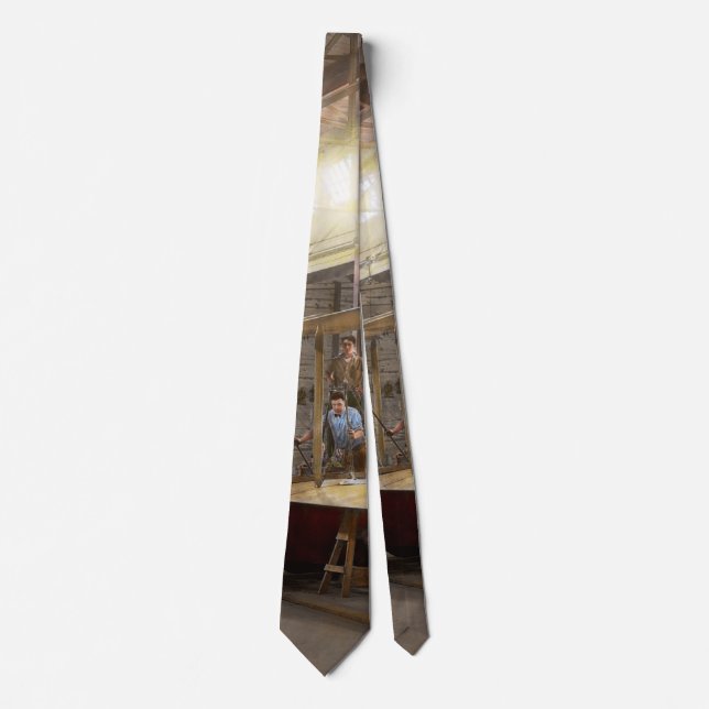Plane - In the Aeroplane Factory 1918 Tie (Front)